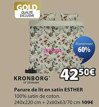Parure de lit en satin ESTHER