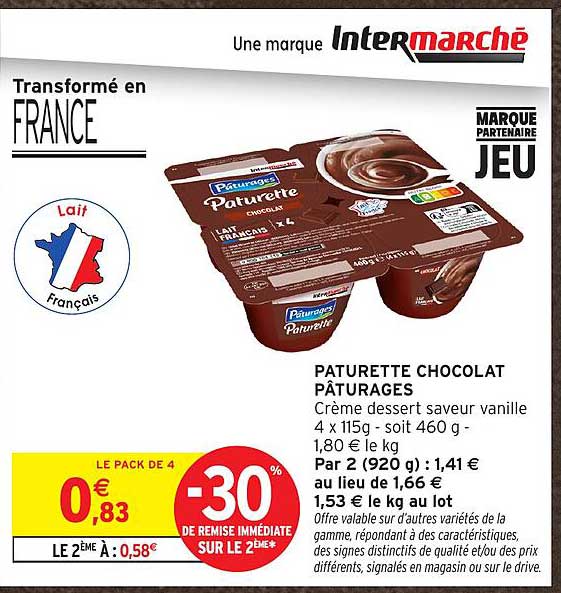 PATURETTE CHOCOLAT PÂTURAGES