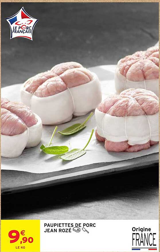 PAUPIETTES DE PORC JEAN ROZÉ