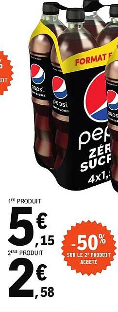 pepsi zéro sucres 4x1,25 l
