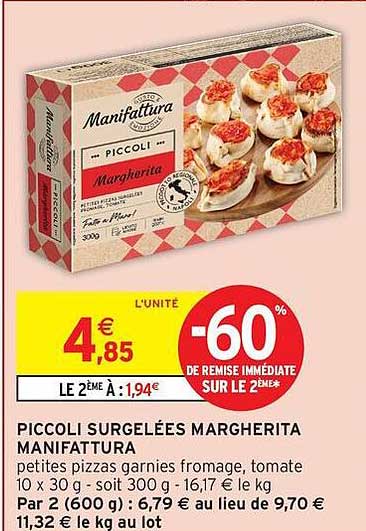 PICCOLI SURGELÉES MARGHERITA MANIFATTURA
