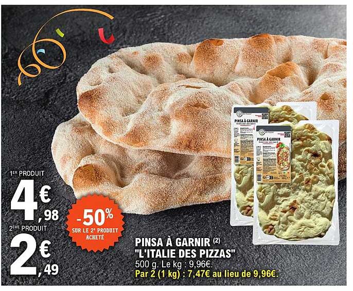 PINSA À GARNIR "L'ITALIE DES PIZZAS"