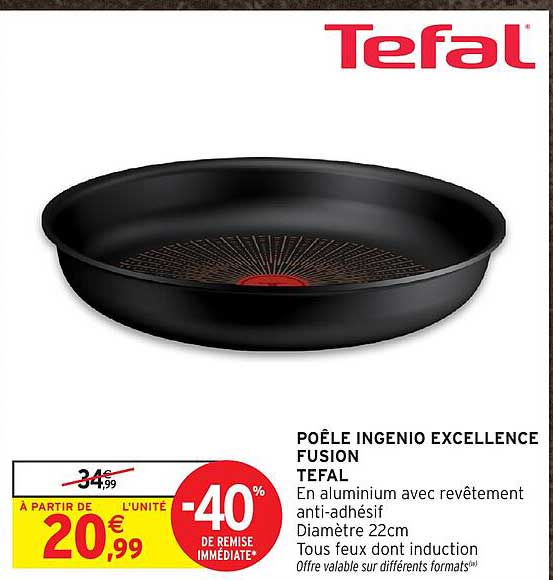 POÊLE INGENIO EXCELLENCE FUSION TEFAL