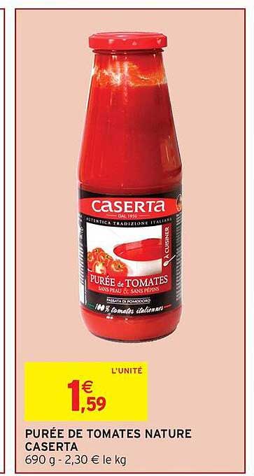 PURÉE DE TOMATES NATURE CASERTA