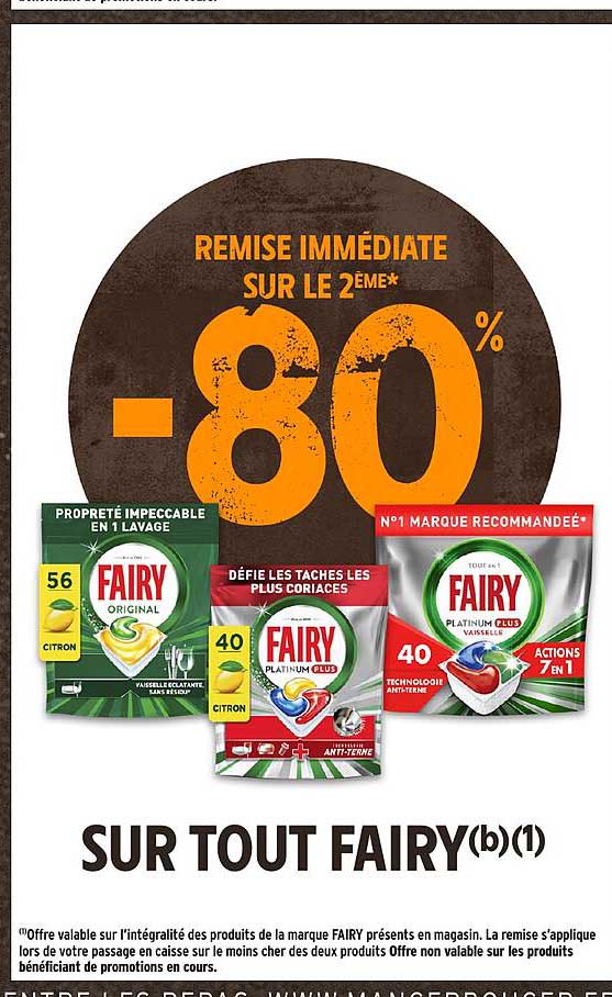 REMISE IMMÉDIATE SUR LE 2ÈME*