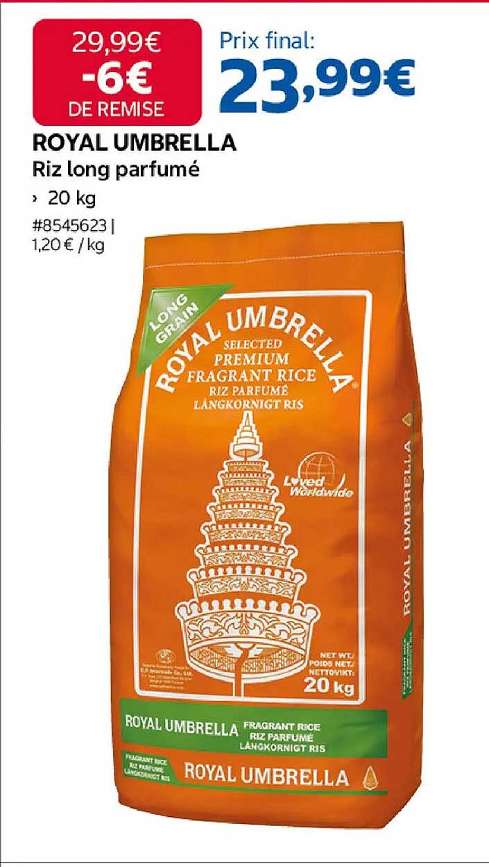 ROYAL UMBRELLA Riz long parfumé
