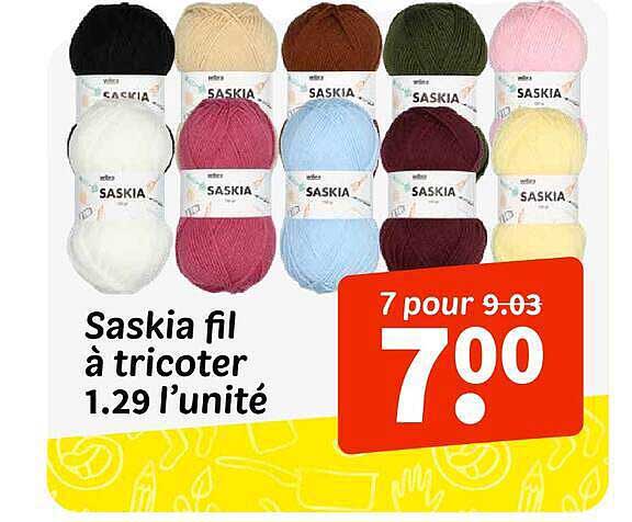 Saskia fil à tricoter