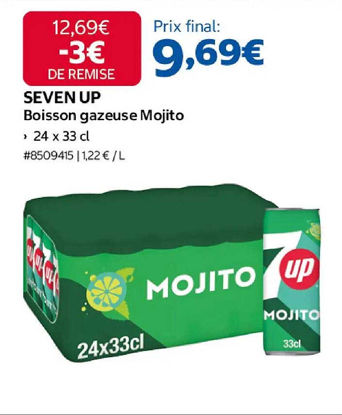 SEVEN UP Boisson gazeuse Mojito