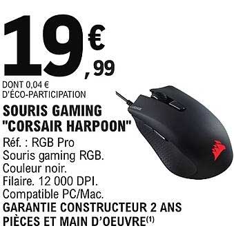 SOURIS GAMING "CORSAIR HARPOON"