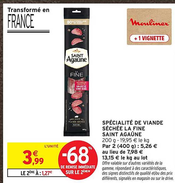 SPÉCIALITÉ DE VIANDE SÉCHÉE LA FINE SAINT AGAÛNE