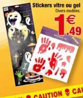 Stickers vitre ou gel