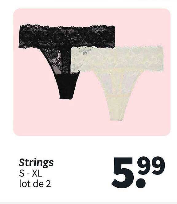 Strings S - XL lot de 2