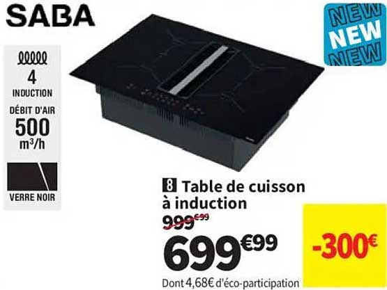 Table de cuisson à induction