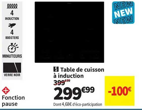 Table de cuisson à induction