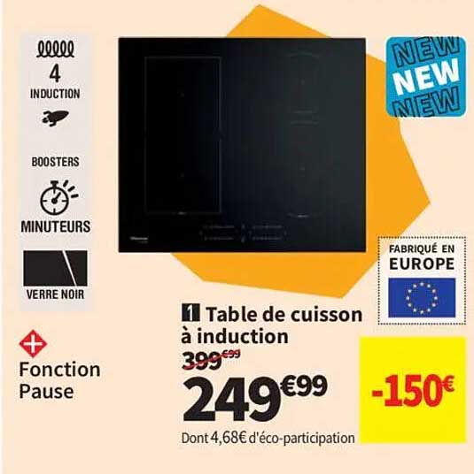 Table de cuisson à induction