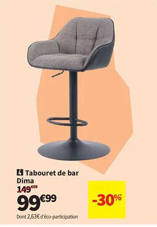Tabouret de bar Dima