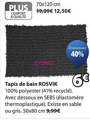 Tapis de bain ROSVIK
