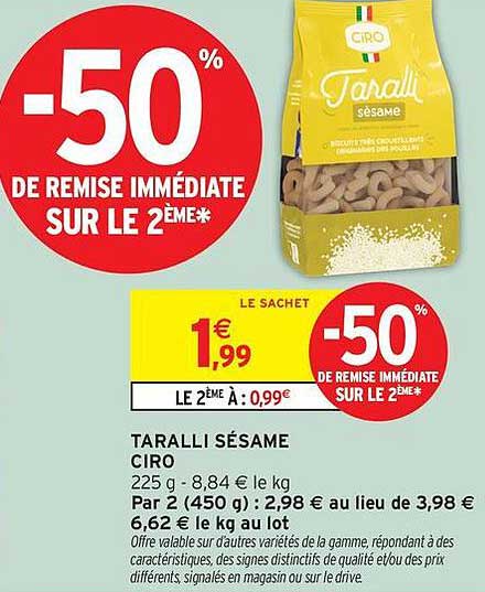 TARALLI SÉSAME CIRO