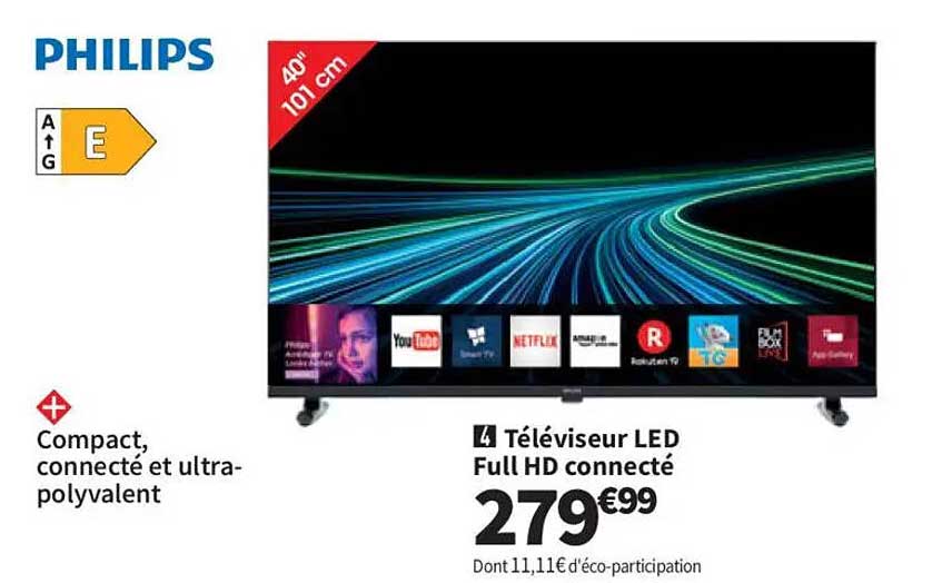 Téléviseur LED Full HD connecté