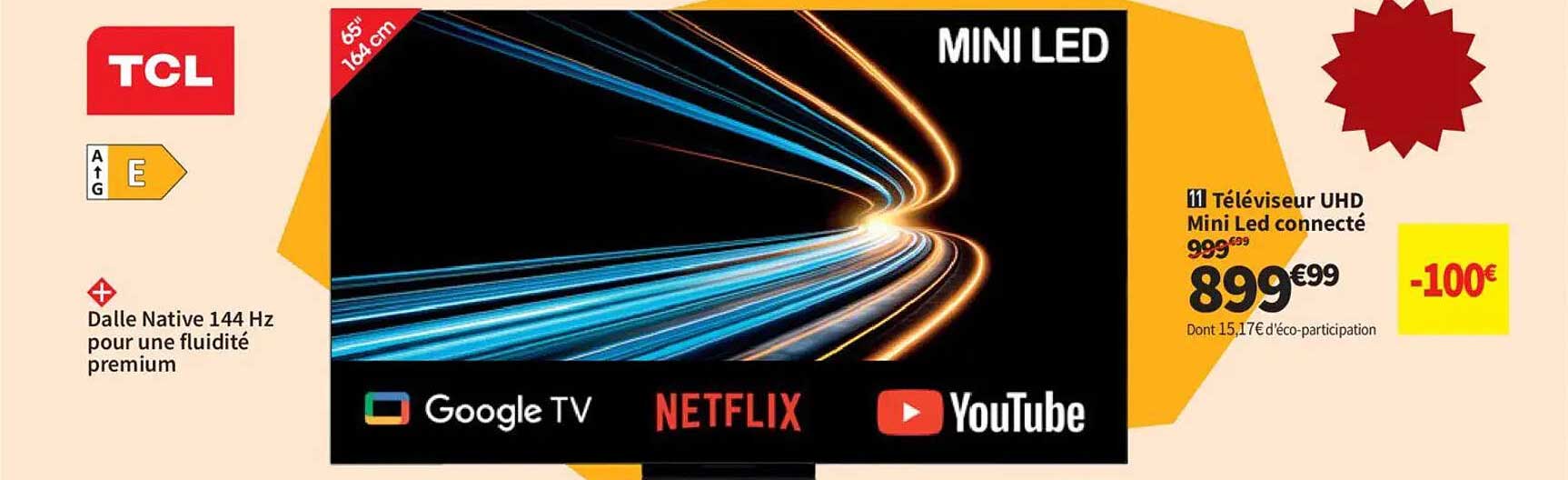 Téléviseur UHD Mini Led connecté