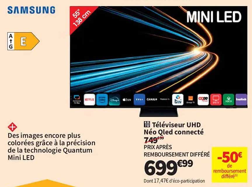 Téléviseur UHD Néo Qled connecté