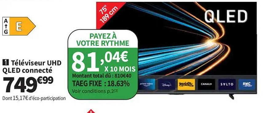Téléviseur UHD QLED connecté