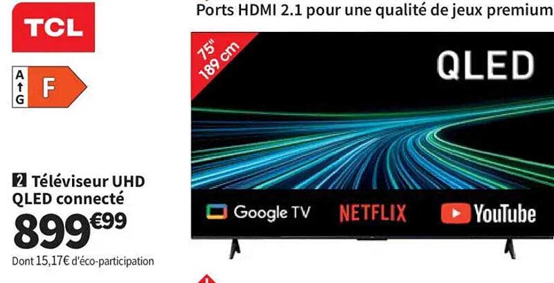 Téléviseur UHD QLED connecté