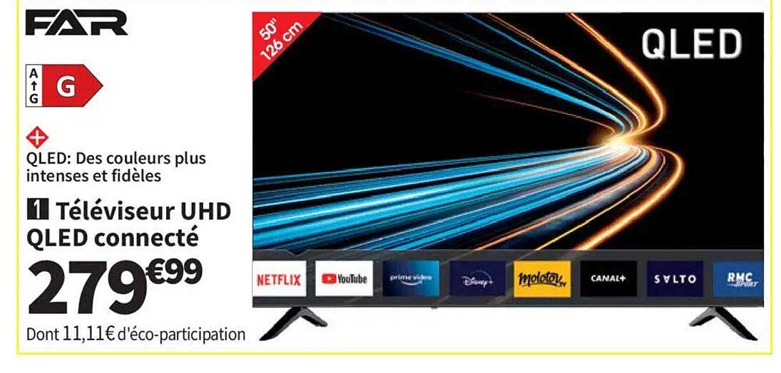 Téléviseur UHD QLED connecté