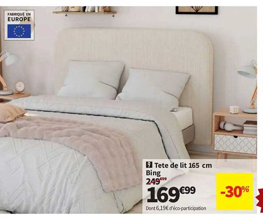 Tete de lit 165 cm Bing