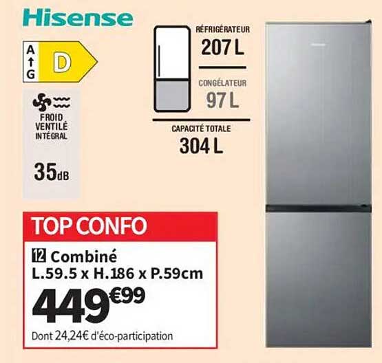 TOP CONFO 12 Combiné L.59.5 x H.186 x P.59cm