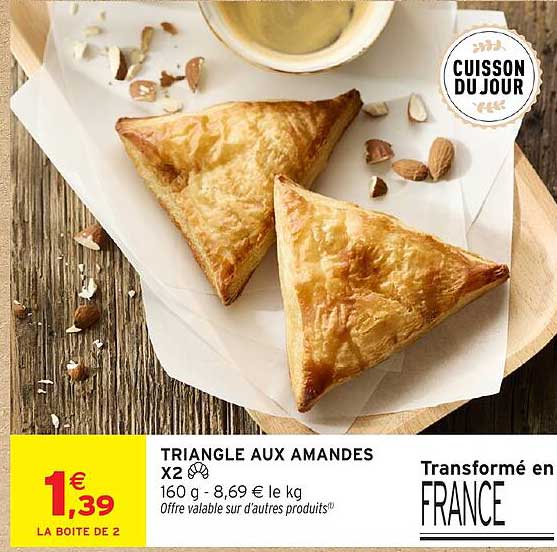 TRIANGLE AUX AMANDES X2