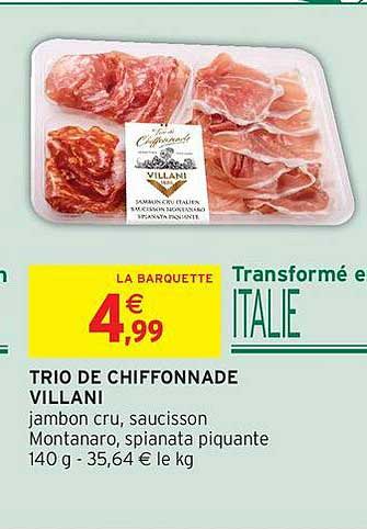TRIO DE CHIFFONNADE VILLANI