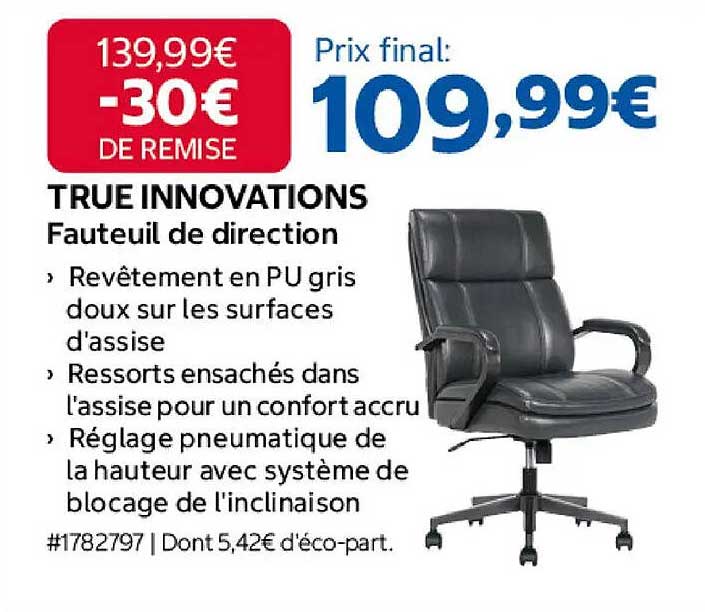 TRUE INNOVATIONS Fauteuil de direction
