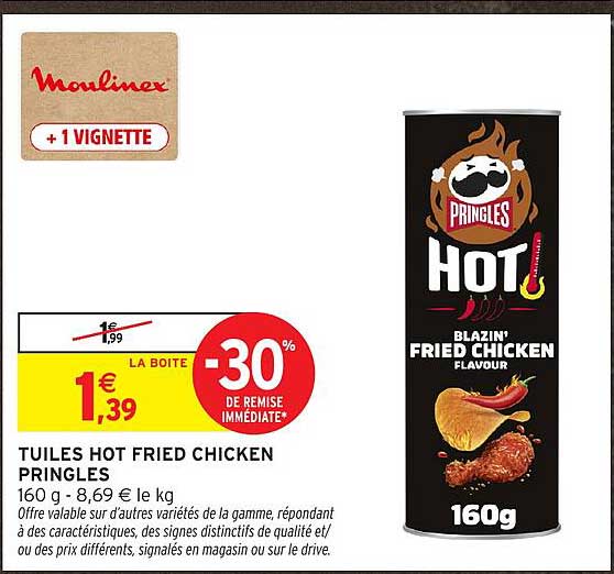TUILES HOT FRIED CHICKEN PRINGLES