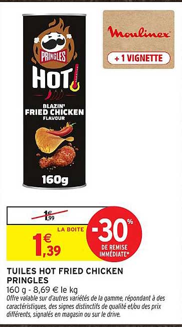 TUILES HOT FRIED CHICKEN PRINGLES