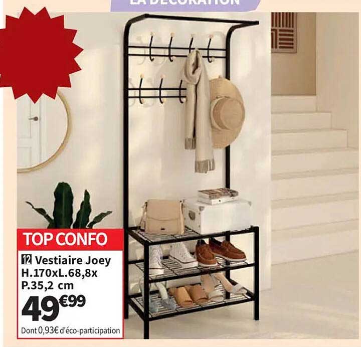 Vestiaire Joey H.170xL.68,8xP.35,2 cm