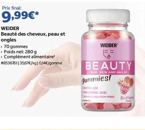 WEIDER Beauté des cheveux, peau et ongles