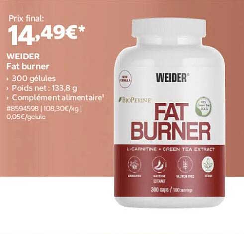 WEIDER Fat burner