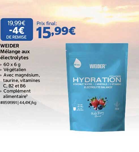 WEIDER Mélange aux électrolytes