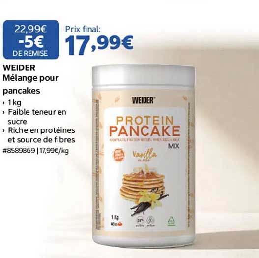 WEIDER Mélange pour pancakes
