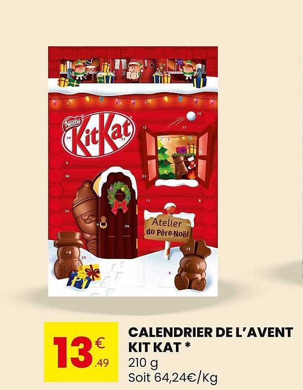 CALENDRIER DE L’AVENT KIT KAT *