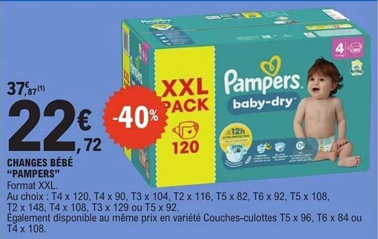 CHANGES BÉBÉ “PAMPERS”