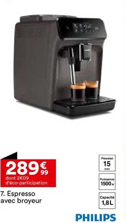 7. Espresso avec broyeur