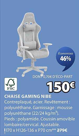 CHAISE GAMING NIBE