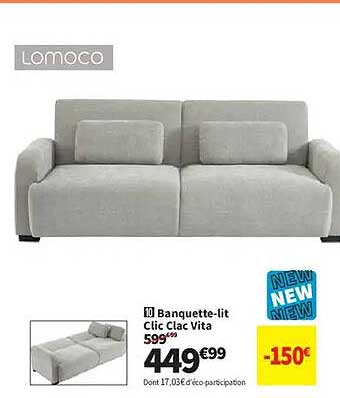 Banquette-lit Clic Clac Vita