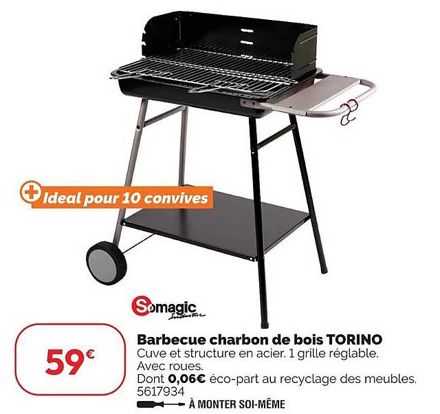 Barbecue charbon de bois TORINO