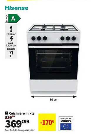 Cuisinière mixte