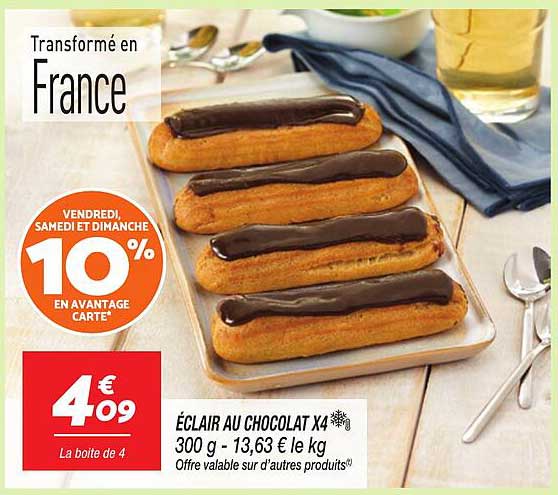 ÉCLAIR AU CHOCOLAT X4