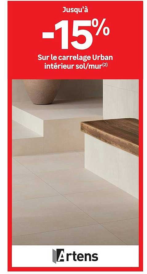Promo Jusqu'à -15% Sur Le Carrelage Urban Intérieur Sol/Mur chez Leroy ...