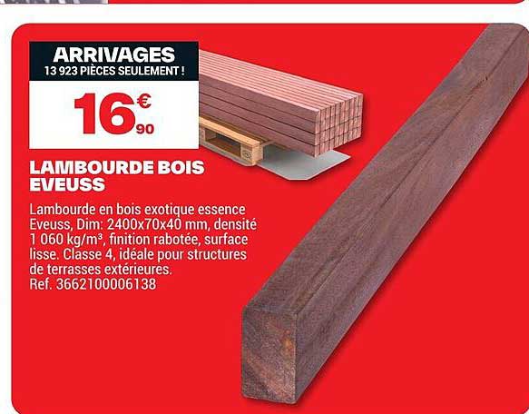 Lambourde Bois 3m Brico Dptnull